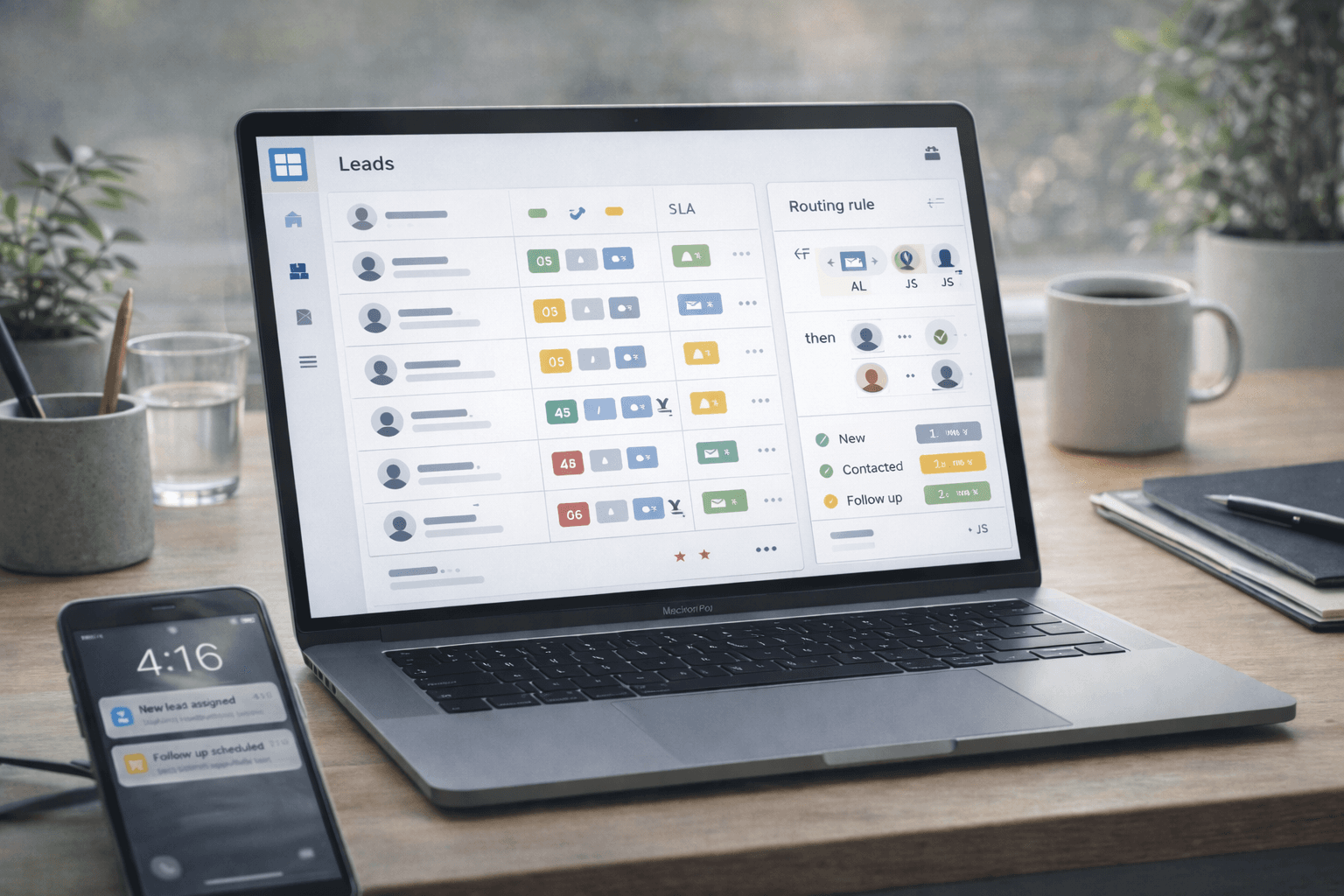 Lead routing workflow